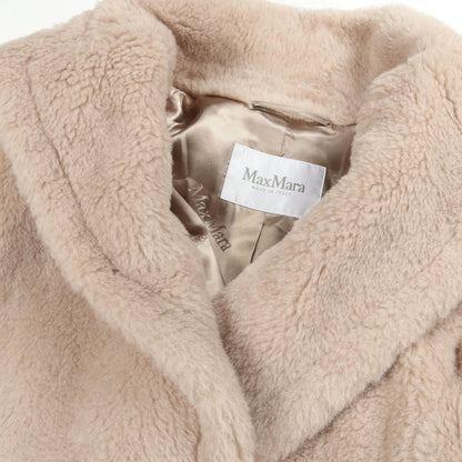 MAX MARA Pink Wool Alpaca Teddy Bear Coat Size XS