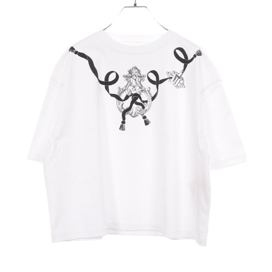 HERMES Cartouche Ferronnerie Cotton T-Shirt Size 40