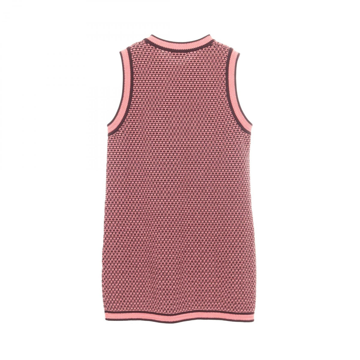 CHANEL Coco Mark Sleeveless Cashmere Dress Size 44