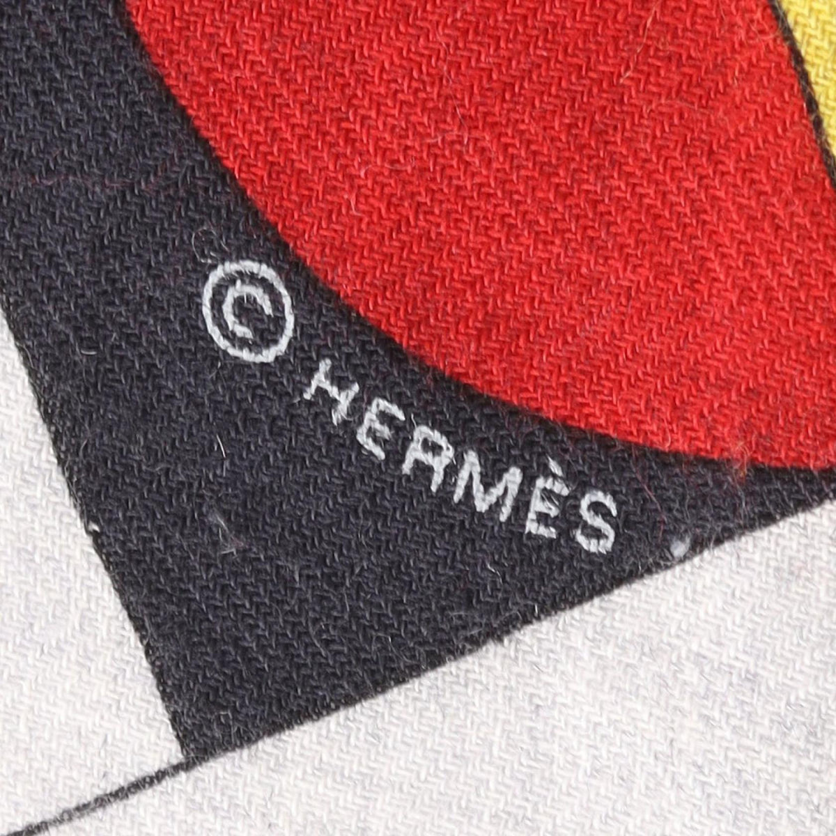 HERMES Silk Cashmere Carre 140 Fete Scarf