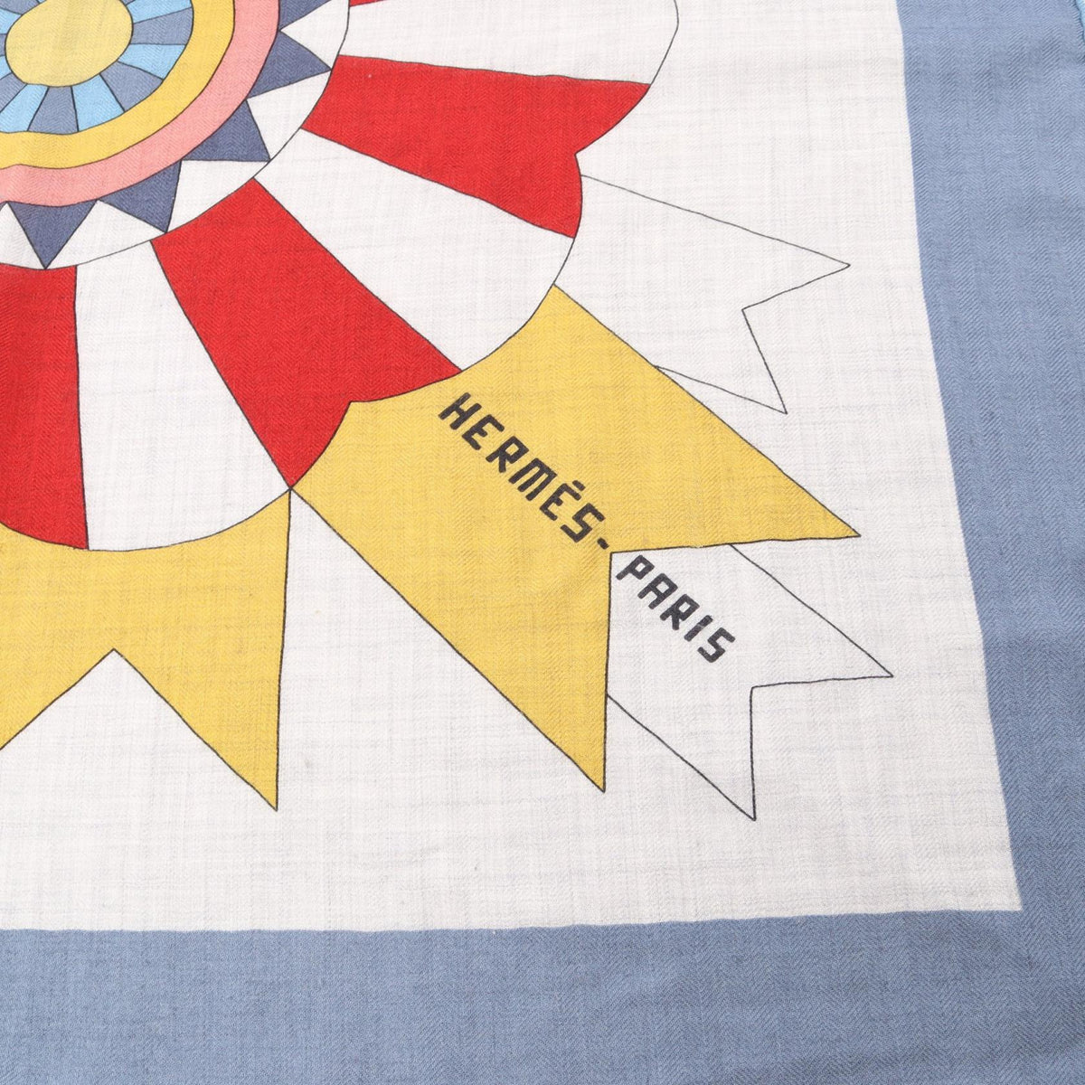 HERMES Silk Cashmere Carre 140 Fete Scarf