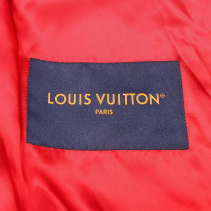 LOUIS VUITTON Rhinestone Varsity Jacket Red Size 56