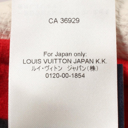 LOUIS VUITTON Rhinestone Varsity Jacket Red Size 56