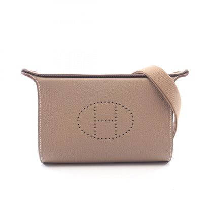 HERMES Vide Poche Etoupe Togo Shoulder Bag