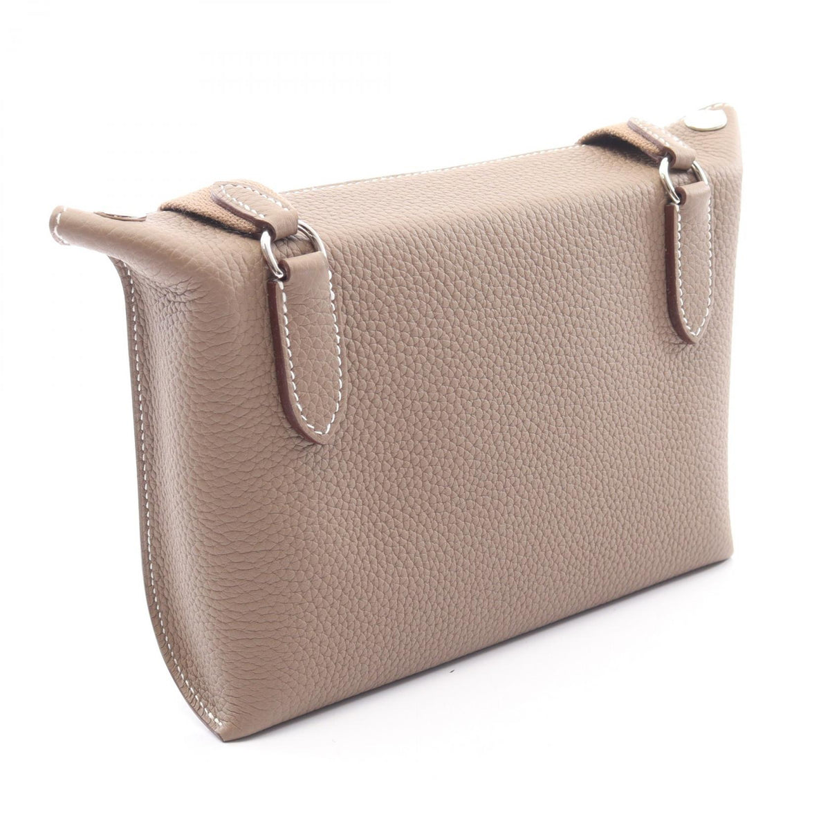 HERMES Vide Poche Etoupe Togo Shoulder Bag
