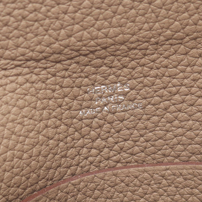 HERMES Vide Poche Etoupe Togo Shoulder Bag