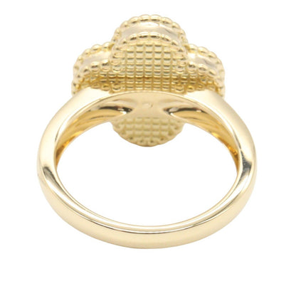Van Cleef & Arpels Vintage Alhambra Gold Ring Size JP 10.5