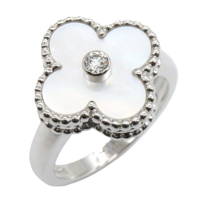 Van Cleef & Arpels Vintage Alhambra MOP 1PD Ring Size JP 9.5