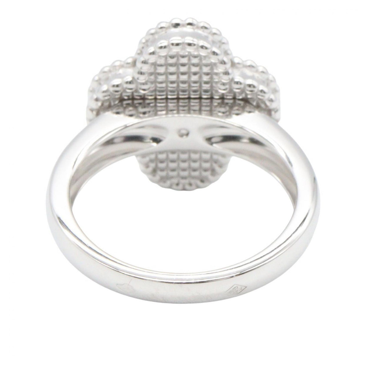 Van Cleef & Arpels Vintage Alhambra MOP 1PD Ring Size JP 9.5