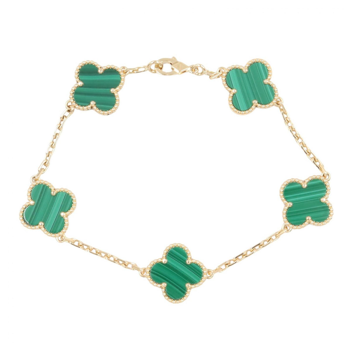 Van Cleef & Arpels Malachite Bracelet Gold
