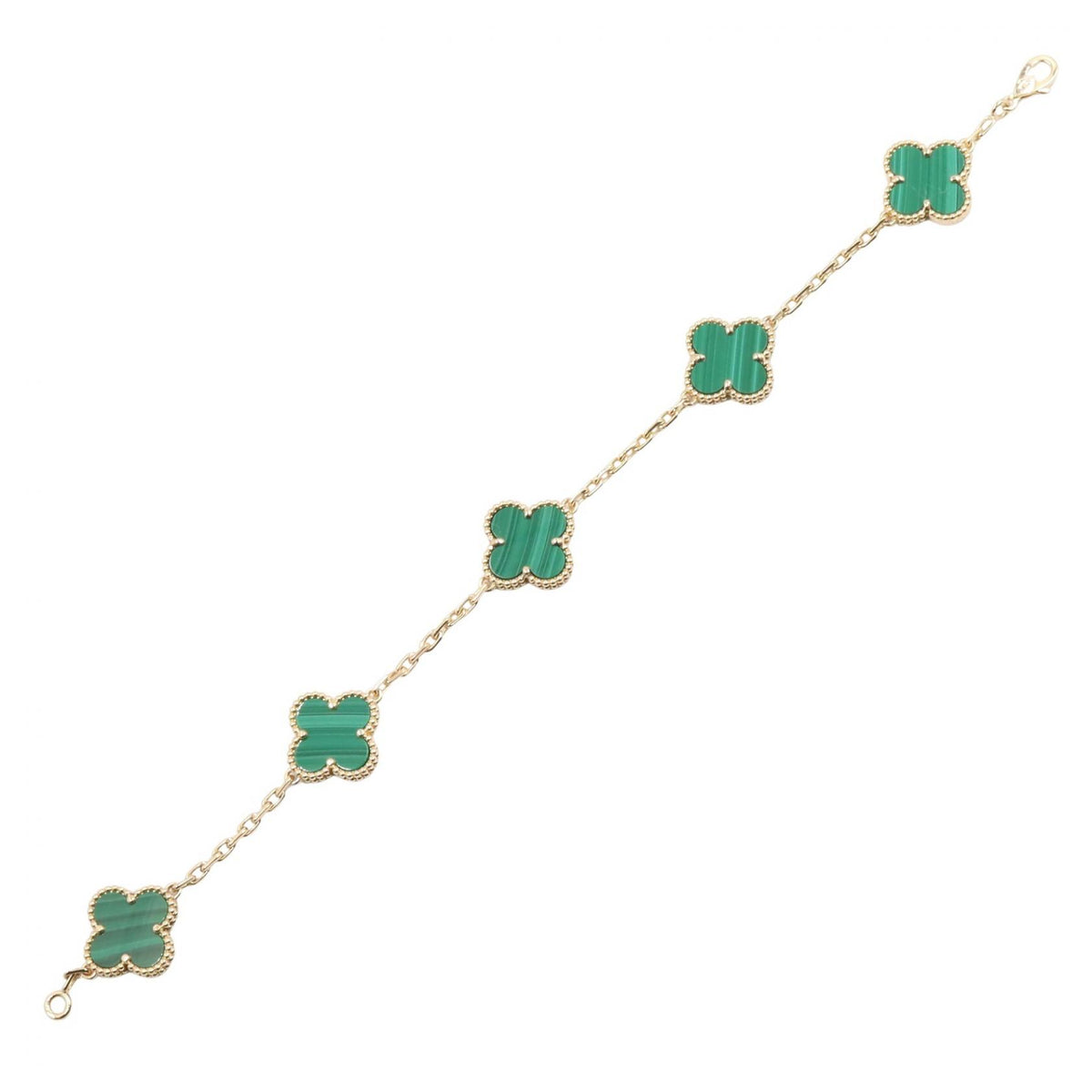 Van Cleef & Arpels Malachite Bracelet Gold