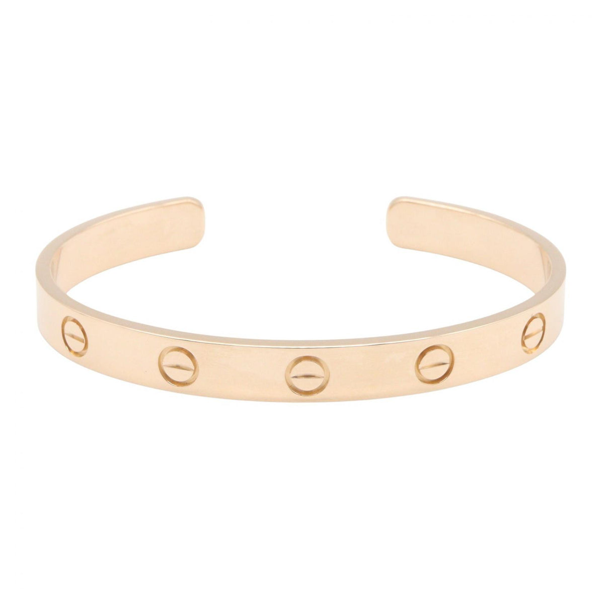 CARTIER Open Love Bracelet K18PG Rose Gold Size 16