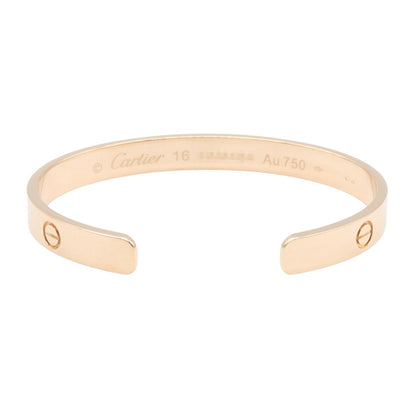 CARTIER Open Love Bracelet K18PG Rose Gold Size 16