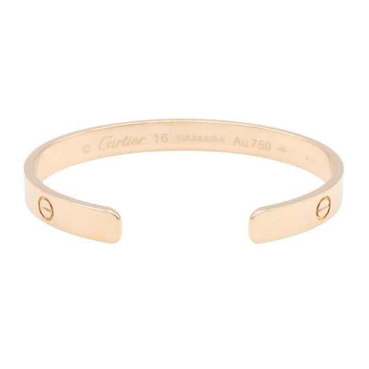 CARTIER Open Love Bracelet K18PG Rose Gold Size 16
