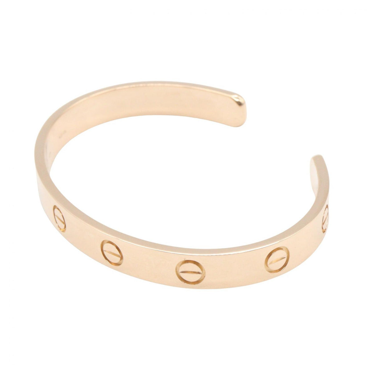 CARTIER Open Love Bracelet K18PG Rose Gold Size 16