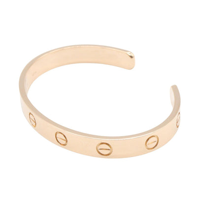 CARTIER Open Love Bracelet K18PG Rose Gold Size 16