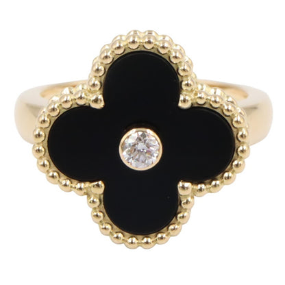 Van Cleef & Arpels Vintage Alhambra Gold Ring Size JP 7.5