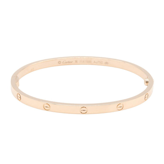 CARTIER Love Bracelet Small Pink Gold Size 16