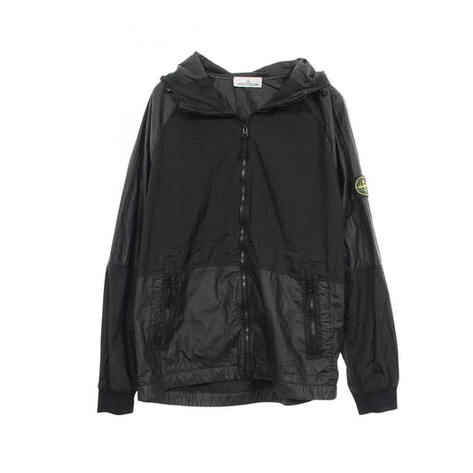 STONE ISLAND Nylon Metal Hooded Zip Jacket Black Size XXL