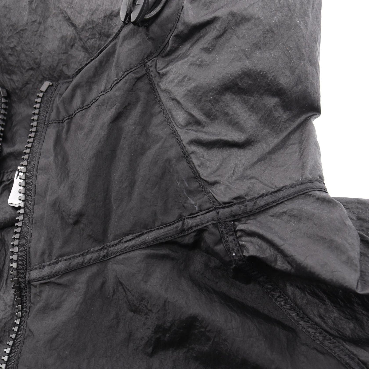 STONE ISLAND Nylon Metal Hooded Zip Jacket Black Size XXL