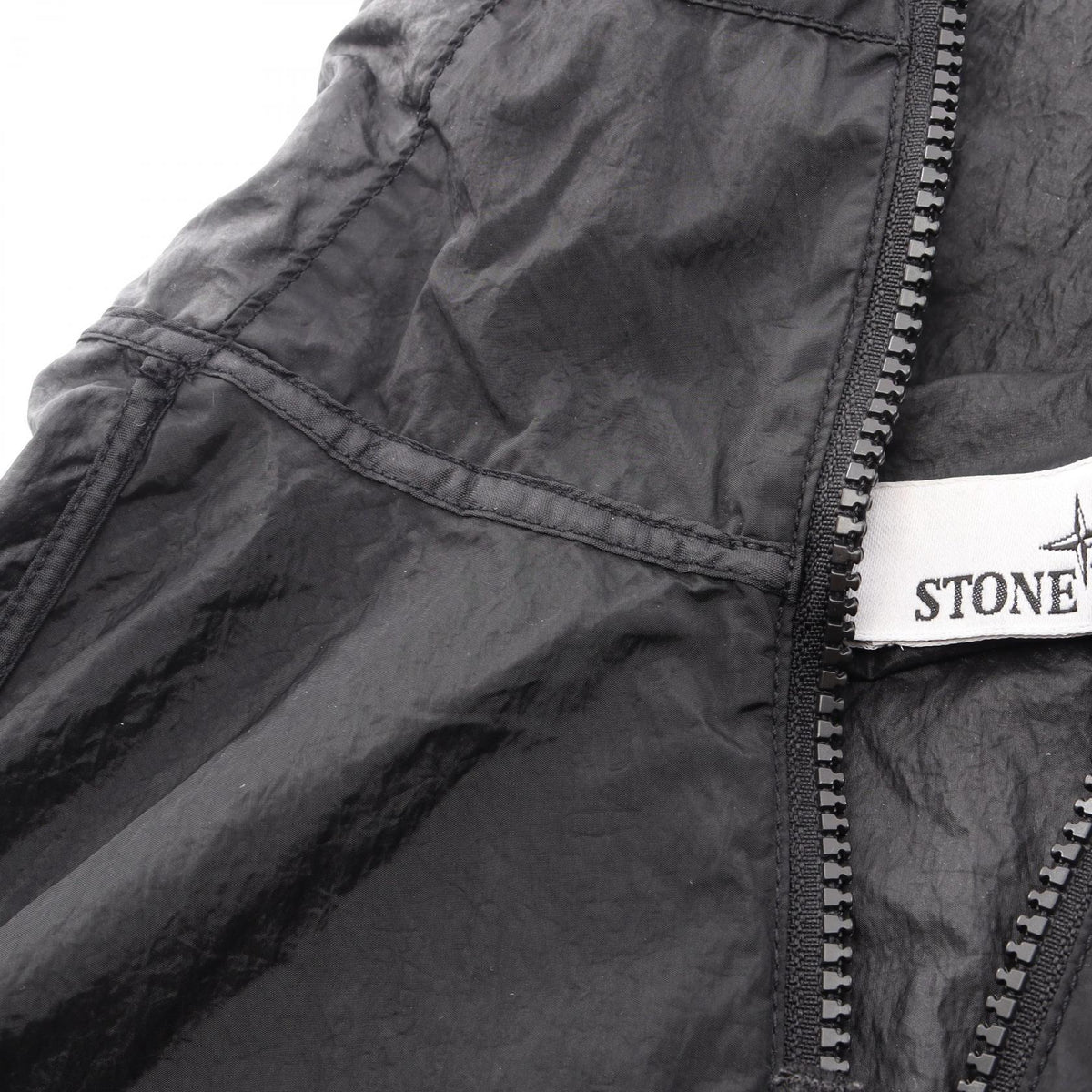 STONE ISLAND Nylon Metal Hooded Zip Jacket Black Size XXL