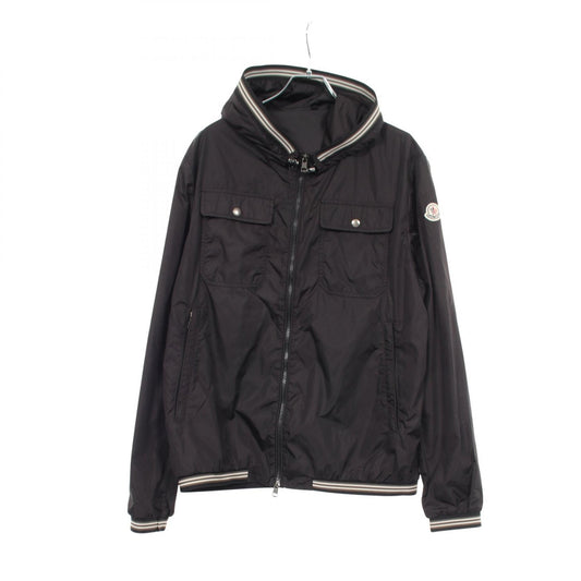 MONCLER JEANCLAUDE Hooded Nylon Jacket Black Size 4