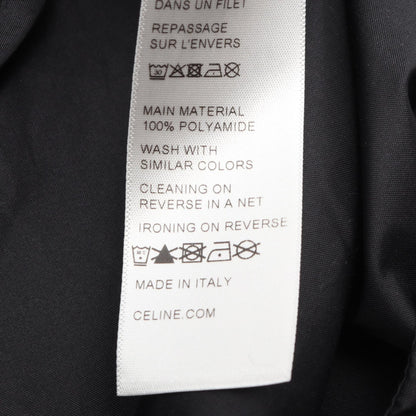CELINE Logo Hooded Nylon Black Size 46