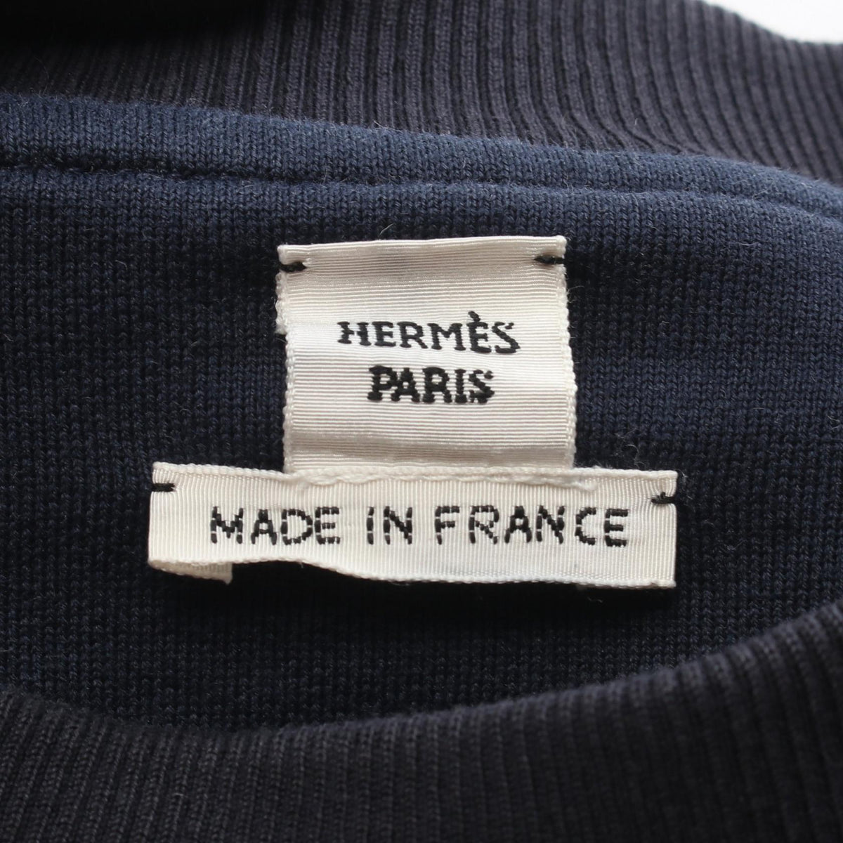 HERMES Ceintures All-Over Print Cotton Sweatshirt Size 40
