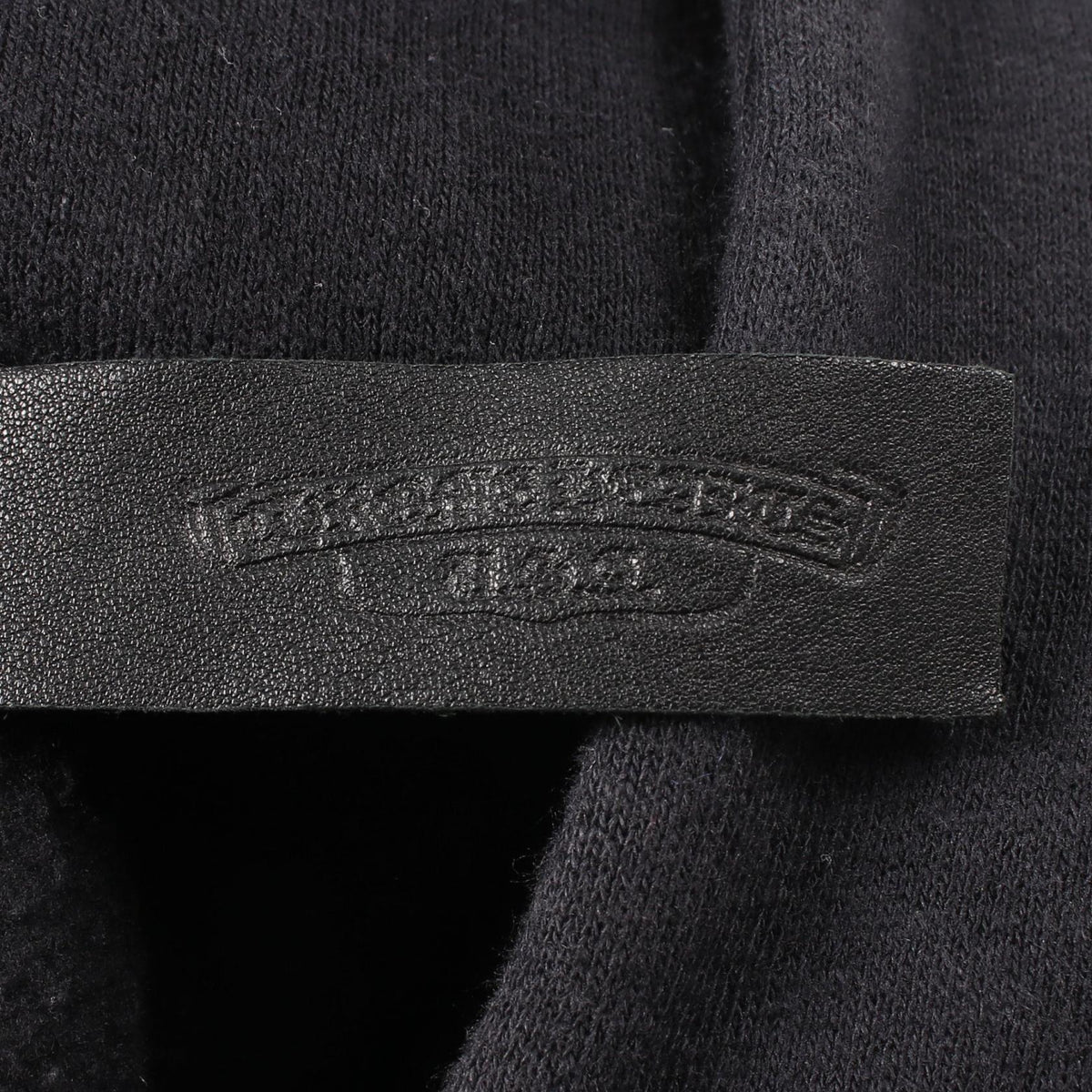 CHROME HEARTS Cemetery Cross Cut-Off Hoodie Black Size L