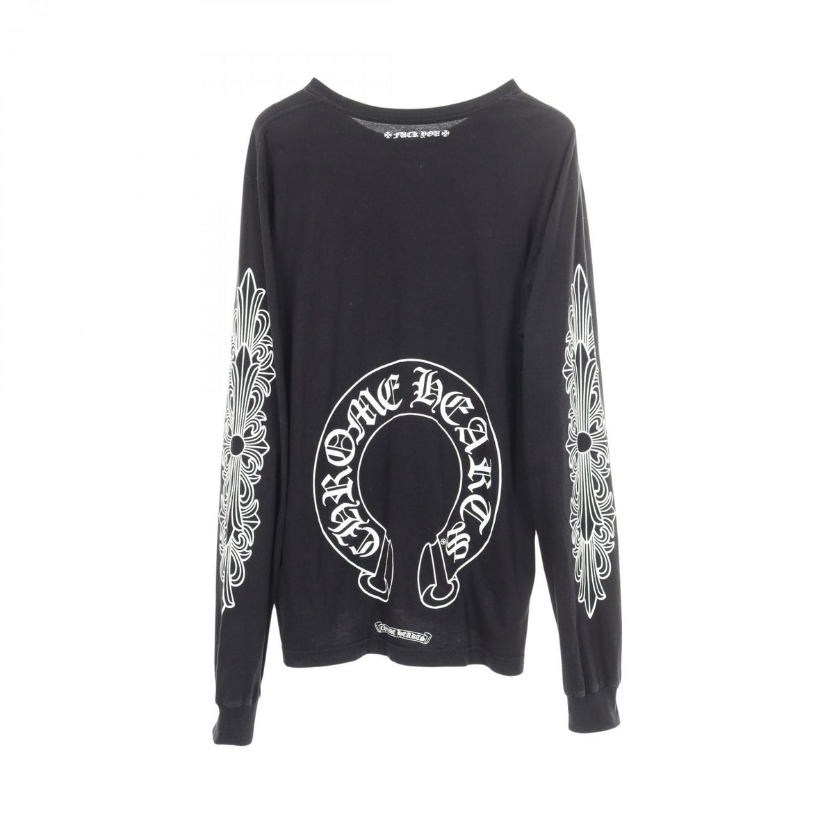 CHROME HEARTS Horseshoe Floral Print Sleeve T-Shirt Size L