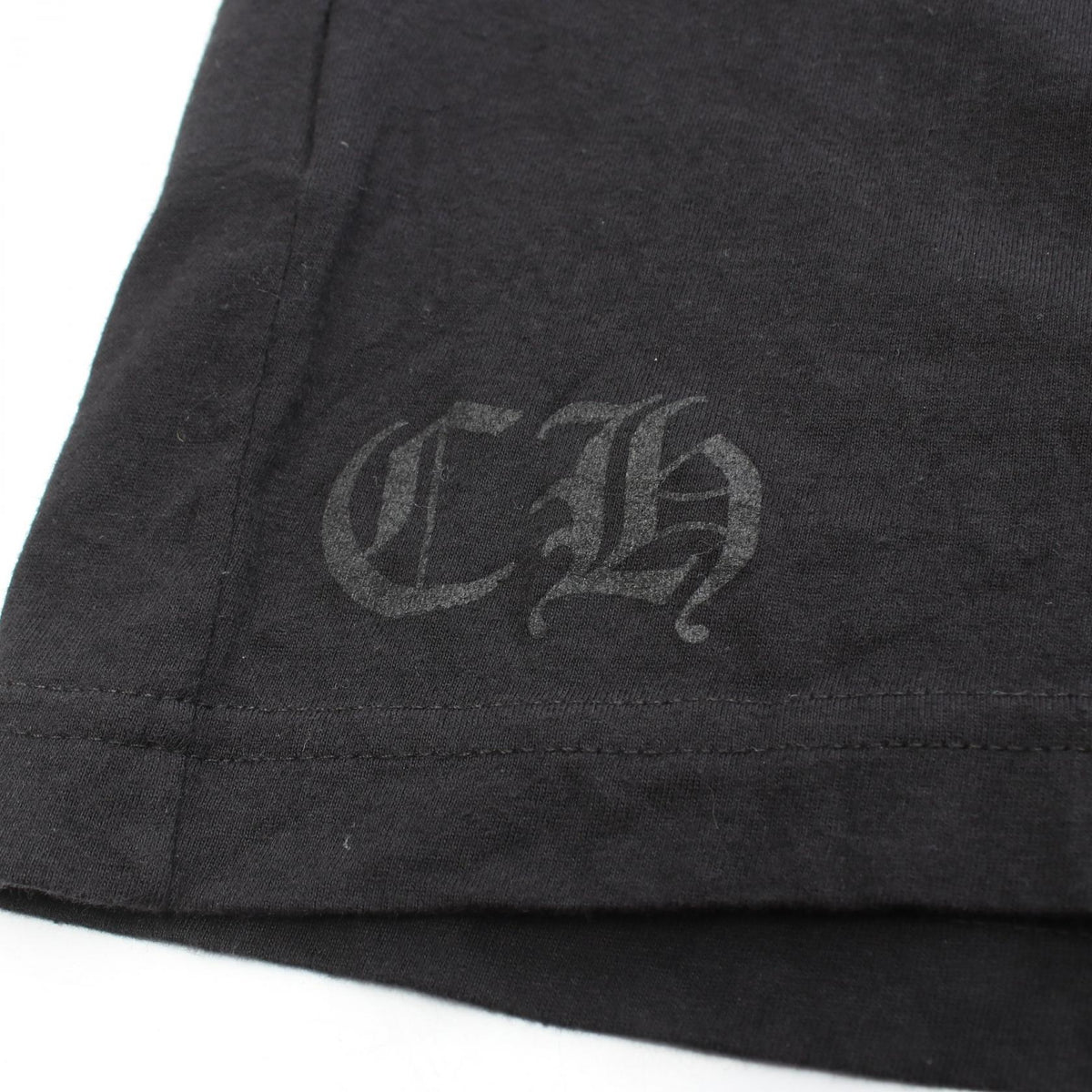 CHROME HEARTS Scroll Label Logo T-Shirt Black Size XXL