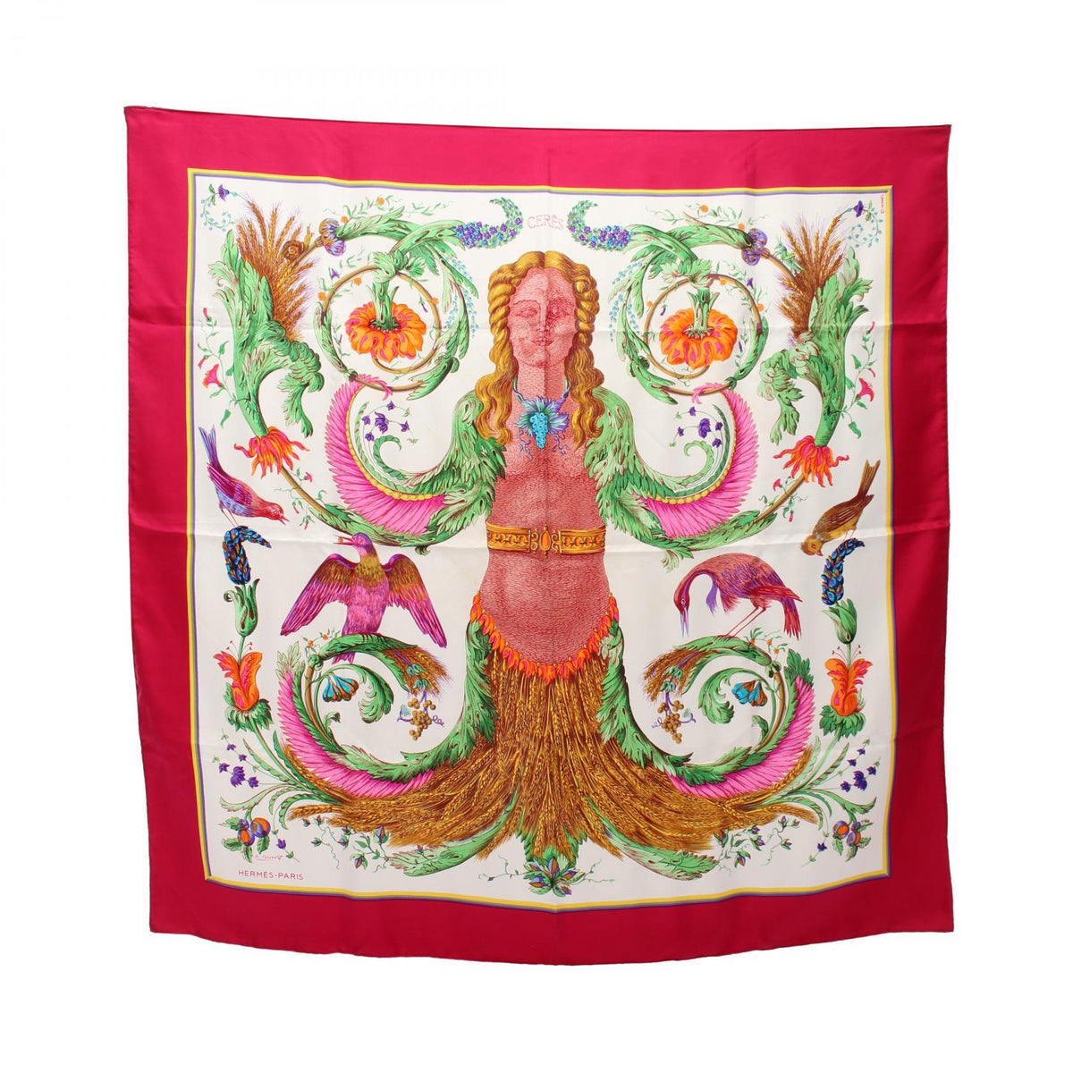 HERMES Carre 90 CERES Silk Scarf