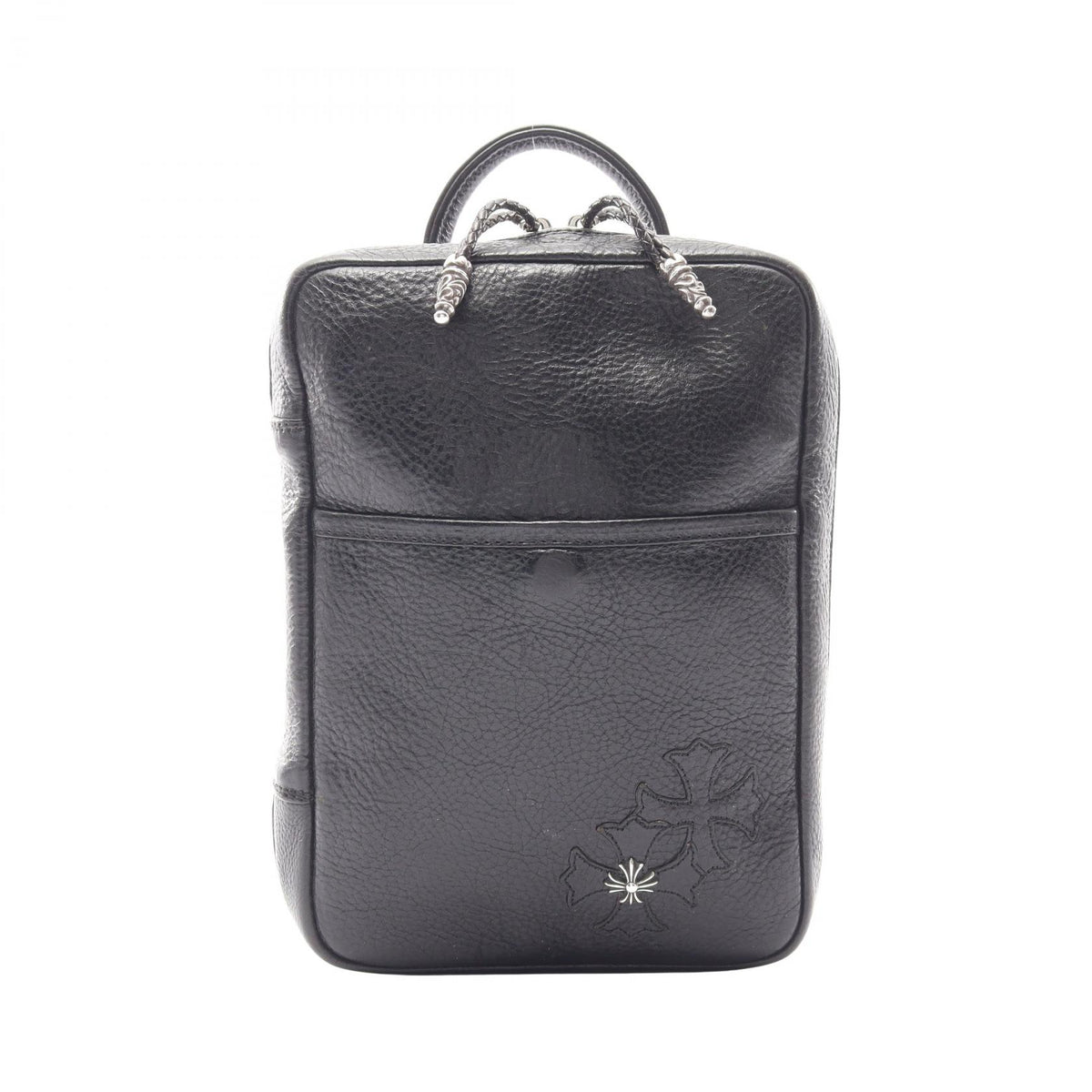 CHROME HEARTS EVERYDAY CARRY CH Plus Leather Bag, Black