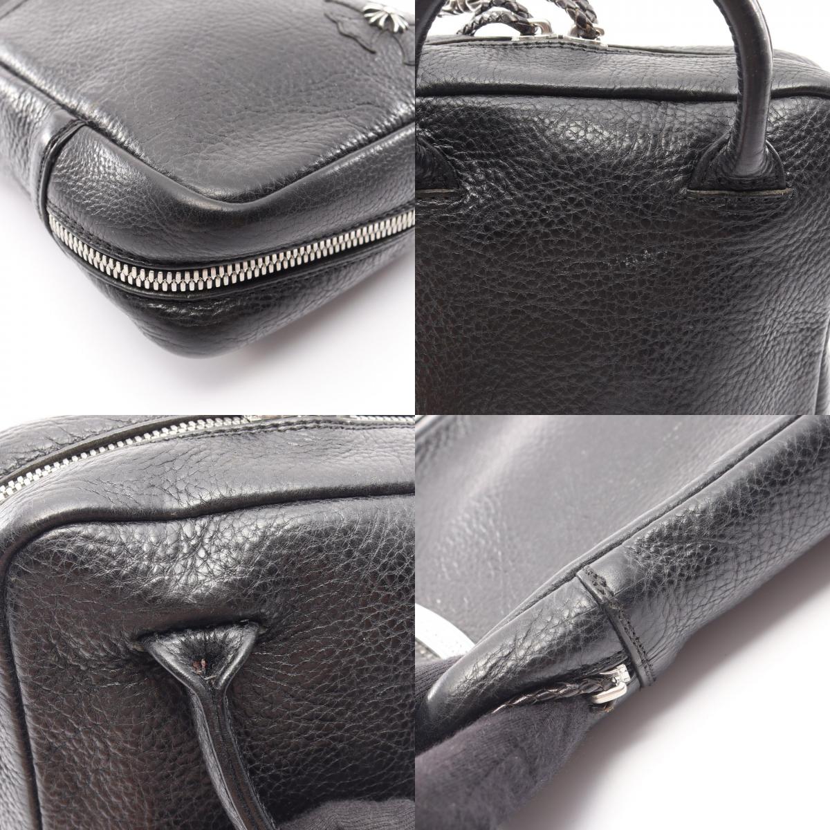 CHROME HEARTS EVERYDAY CARRY CH Plus Leather Bag, Black