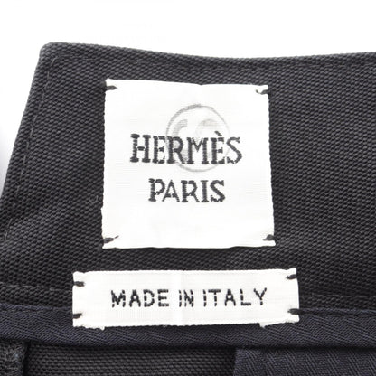HERMES Black Cotton Pants Size 34