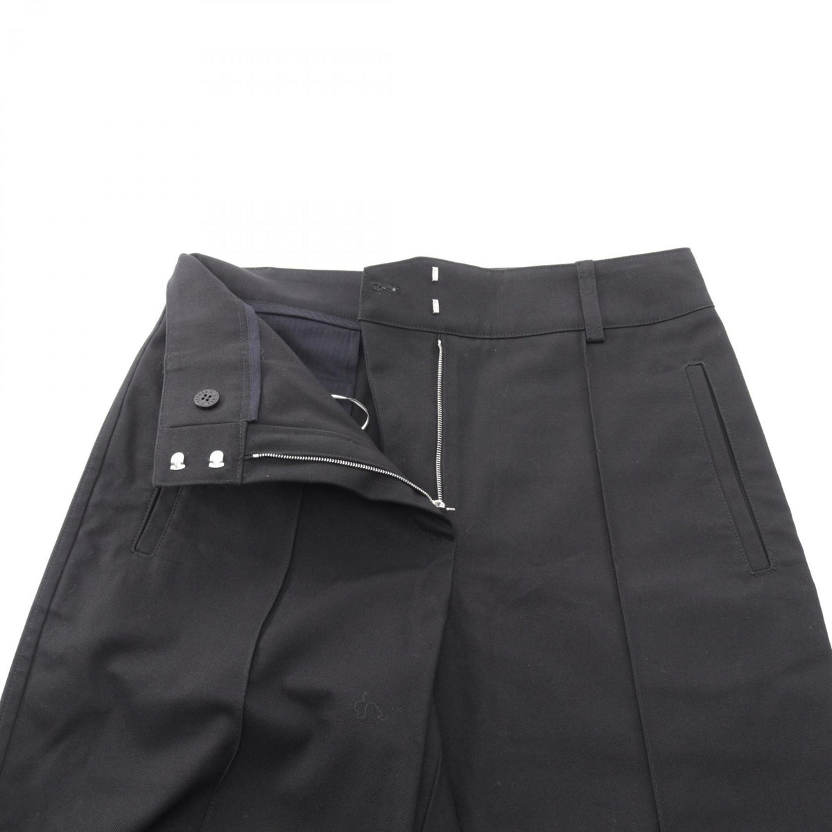 HERMES Black Cotton Pants Size 34