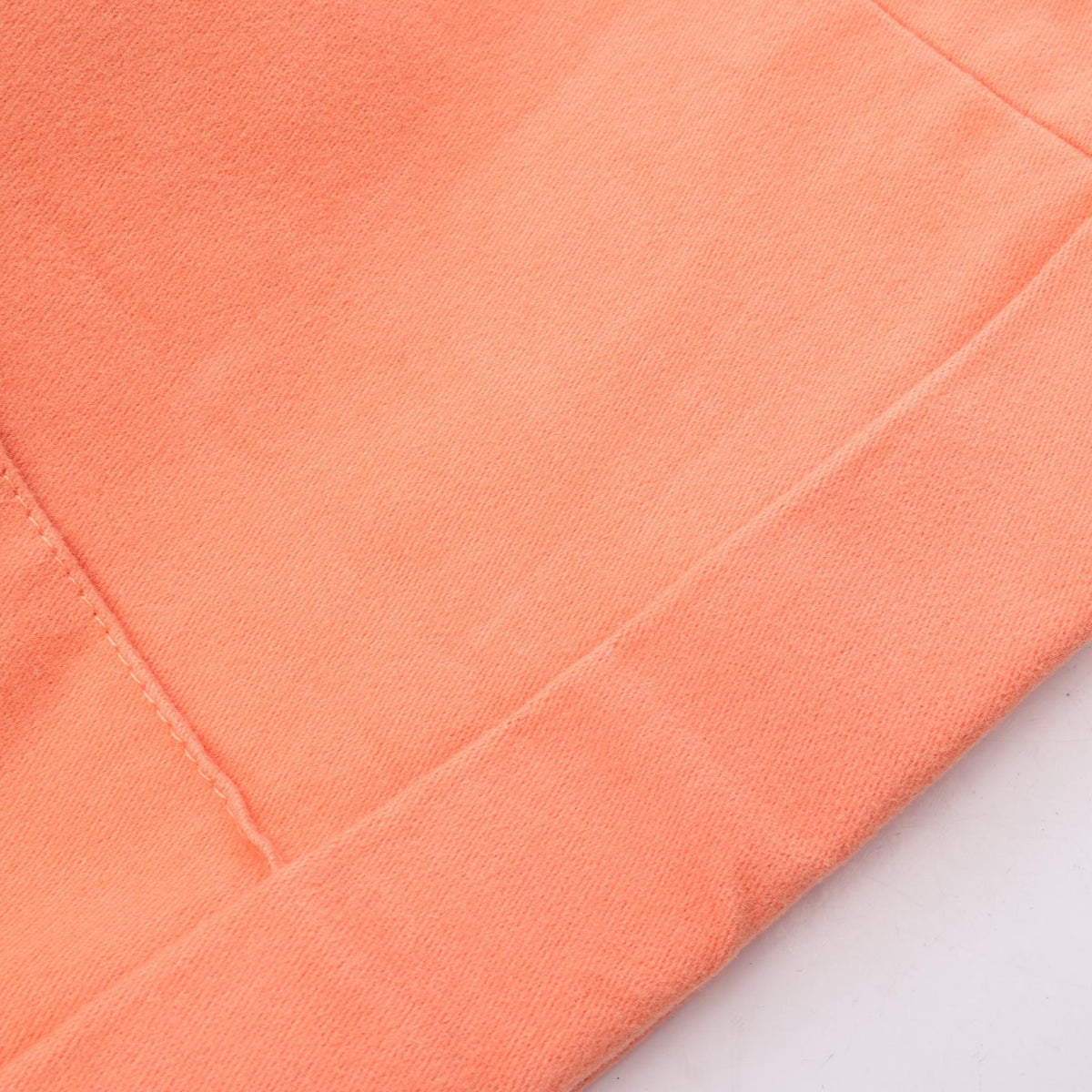 HERMES Sellier Button Cotton Pants Orange Size 36