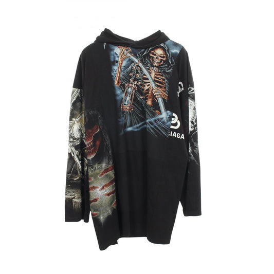 BALENCIAGA LIMITED EDITION Reworked Hoodie Black Size L