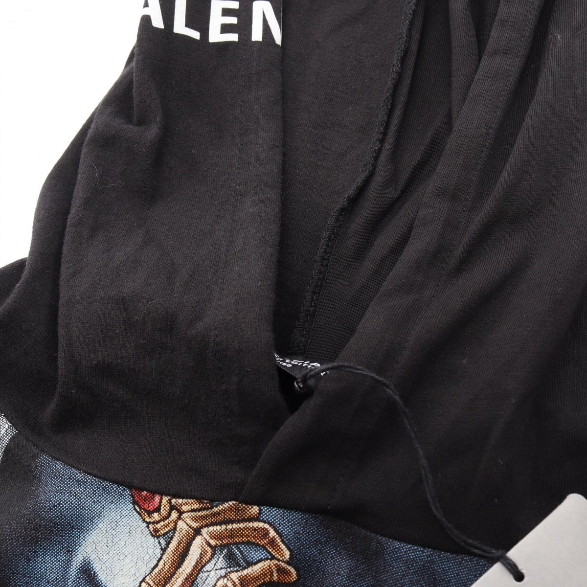 BALENCIAGA LIMITED EDITION Reworked Hoodie Black Size L
