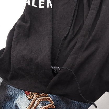 BALENCIAGA LIMITED EDITION Reworked Hoodie Black Size L