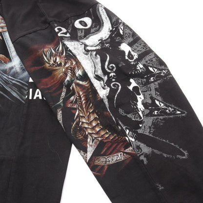 BALENCIAGA LIMITED EDITION Reworked Hoodie Black Size L