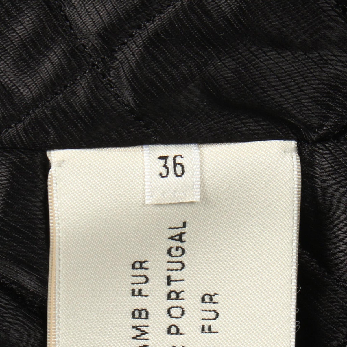 HERMES Padded Leather Moto Jacket Black Size 38