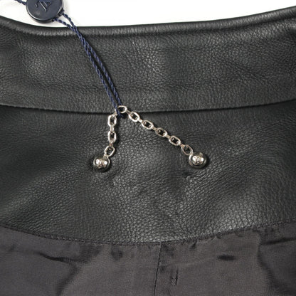 Louis Vuitton OFF Shearling Zip Up Leather Ring Size 54