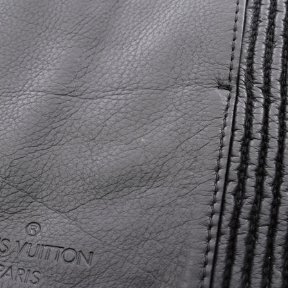 Louis Vuitton OFF Shearling Zip Up Leather Ring Size 54