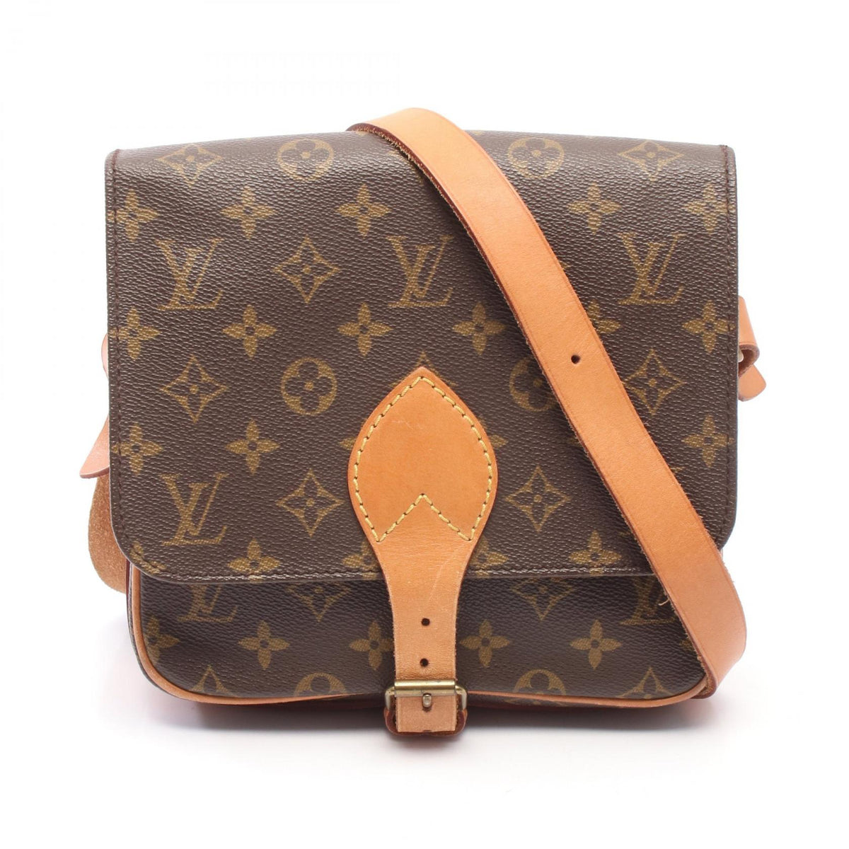 LOUIS VUITTON Monogram Shoulder Bag Brown