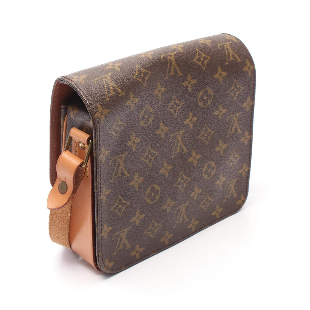 LOUIS VUITTON Monogram Shoulder Bag Brown