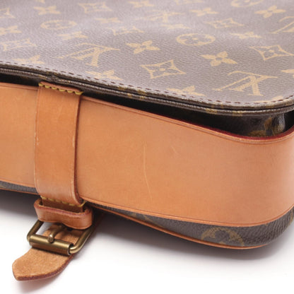 LOUIS VUITTON Monogram Shoulder Bag Brown