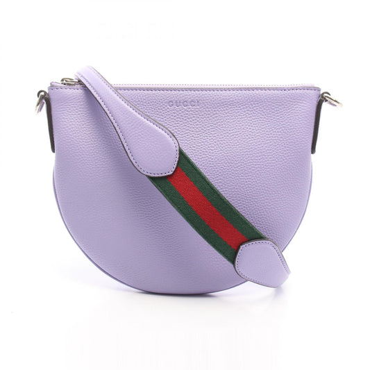 GUCCI Purple Leather Gucci B Mini Shoulder Bag