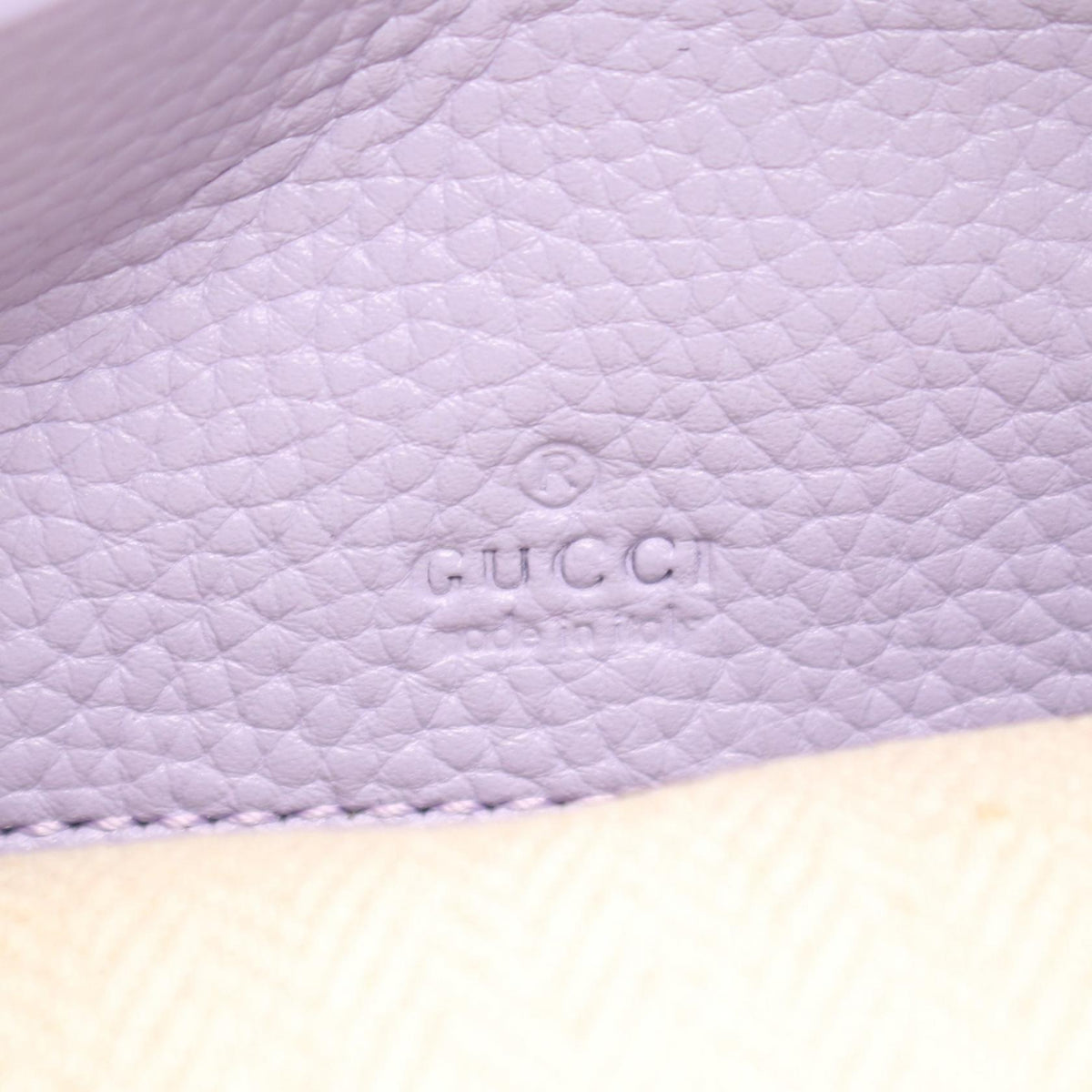 GUCCI Purple Leather Gucci B Mini Shoulder Bag