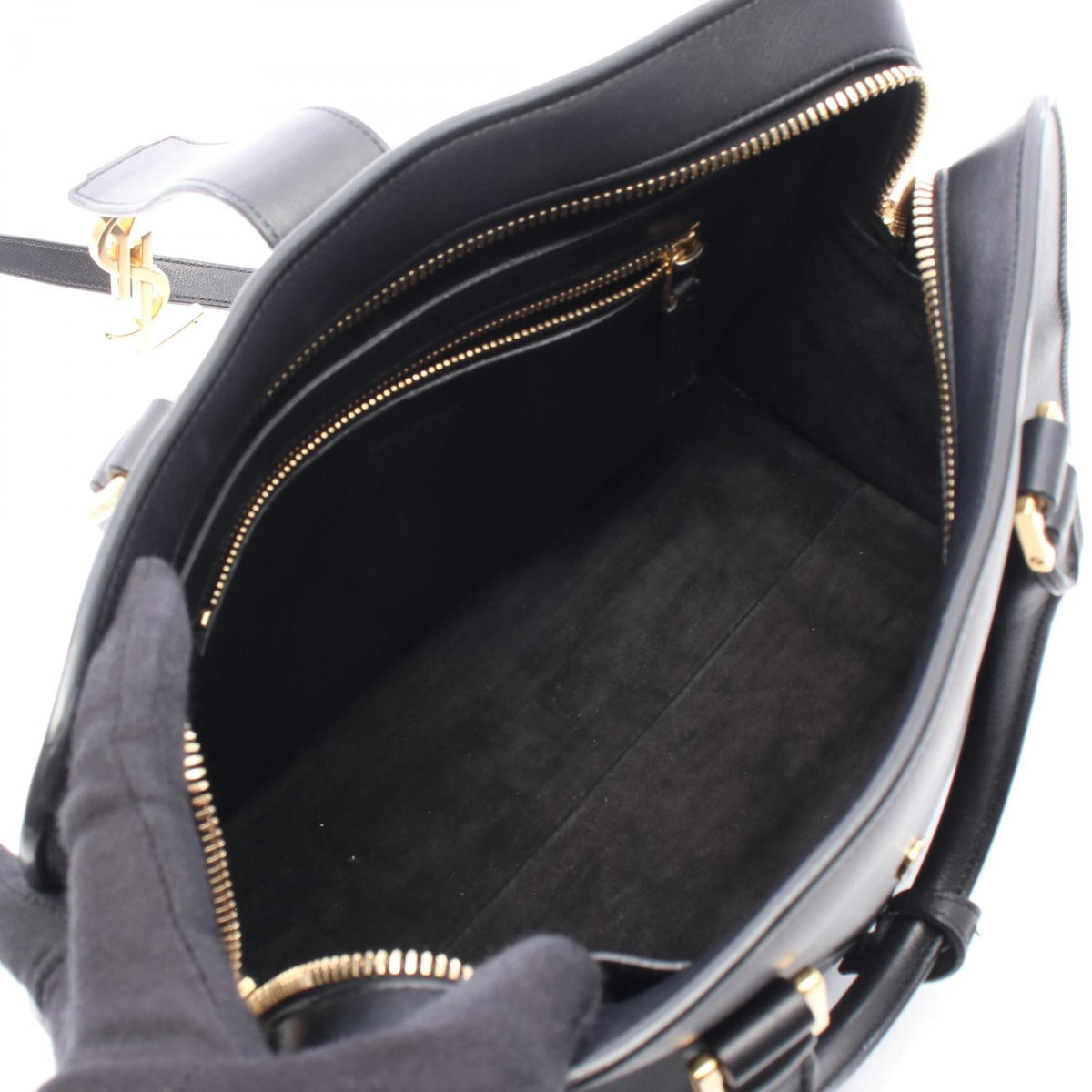 SAINT LAURENT PARIS Monogram Bag Black